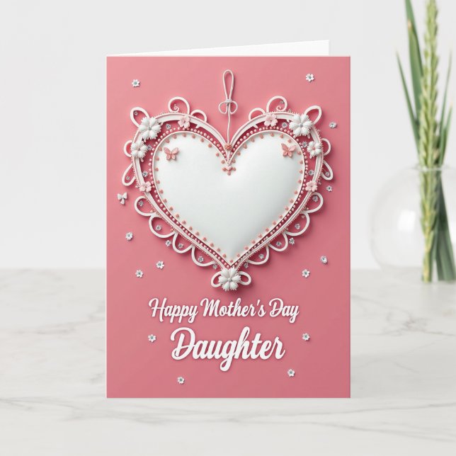 Romantic Heartfelt Wishes Card (Front)