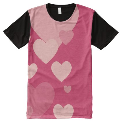 Romantic Hearts All-Over-Print Shirt