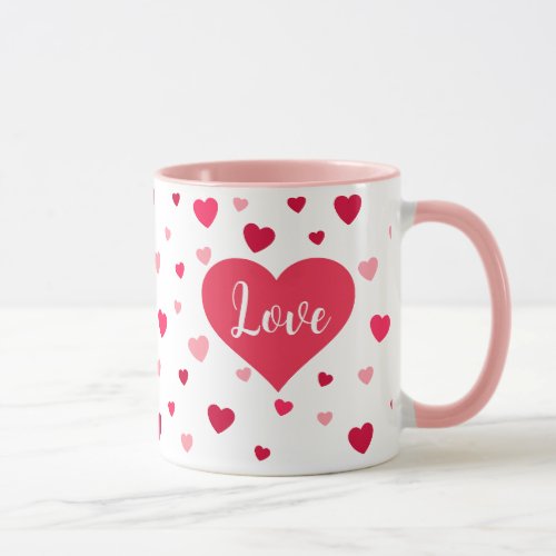 Romantic Hearts Collection Valentines Mug