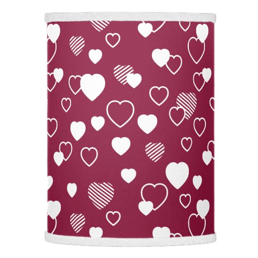 Romantic hearts lamp shade (Left)