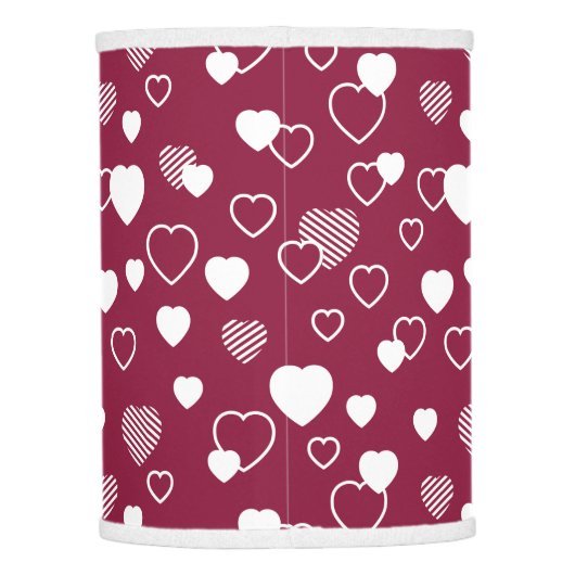 Romantic hearts lamp shade (Back)