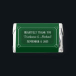 Romantic Hearts Modern Dark Green Simple Wedding Hershey's Miniatures<br><div class="desc">This wedding chocolate is modern and romantic with elegant hearts and sophisticated lettering.  Perfect for those who desire simplicity without sacrificing beauty.</div>