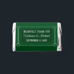 Romantic Hearts Modern Dark Green Simple Wedding Hershey's Miniatures<br><div class="desc">This wedding chocolate is modern and romantic with elegant hearts and sophisticated lettering.  Perfect for those who desire simplicity without sacrificing beauty.</div>