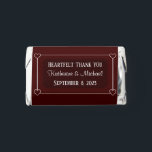 Romantic Hearts Modern Dark Red Simple Wedding Hershey's Miniatures<br><div class="desc">This wedding chocolate is modern and romantic with elegant hearts and sophisticated lettering.  Perfect for those who desire simplicity without sacrificing beauty.</div>