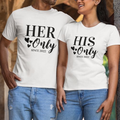 Romantic Her Only Honeymoon Valentines Day T_Shirt