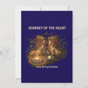 Romantic Hiking Adventure Journey of the Heart Invitation