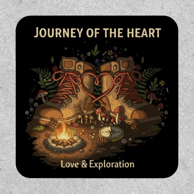 Romantic Hiking Adventure | Journey of the Heart  Patch (Front)