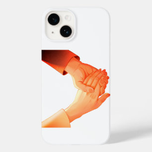 "Romantic Holding Hands Illustration Mug – Love & Case-Mate iPhone 14 Case
