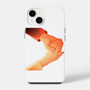 "Romantic Holding Hands Illustration Mug – Love &  iPhone 14 Case