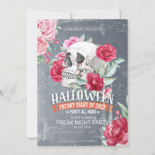 Romantic Horror Adult Halloween Party Invitation