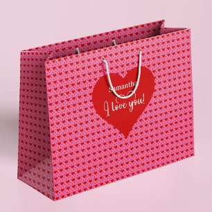Romantic I Love You Heart Design Personalized Bag