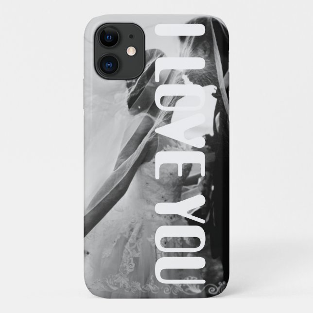 Romantic I LOVE YOU iPhone 11 Photo Case (Back)