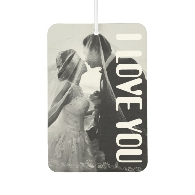 Romantic I Love You Picture Air Freshener (Front)