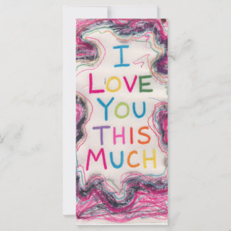 Romantic I Love You This Much Greeting Card