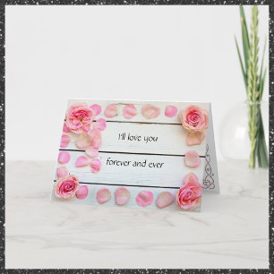 Romantic I'll Love You Forever Valentine's Day Holiday Card