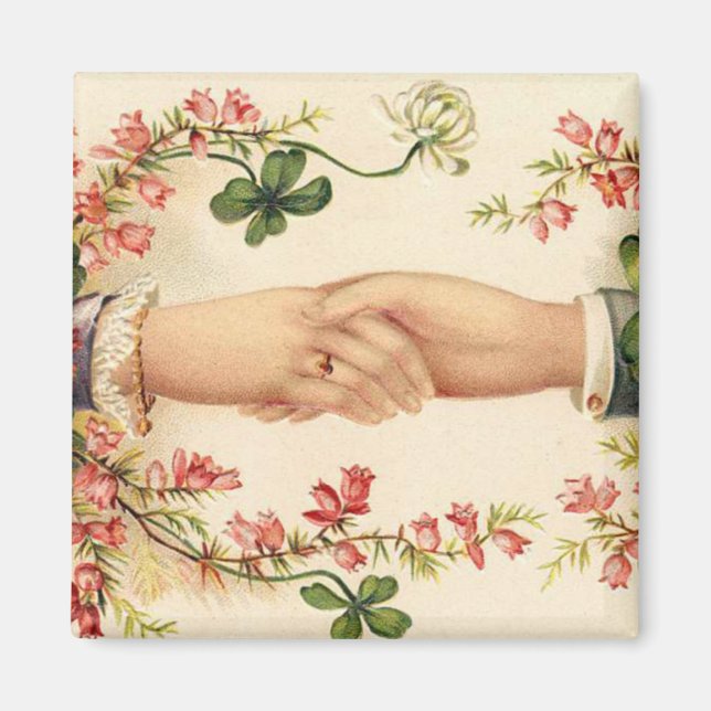 Romantic Irish Wedding Magnet Favors (Front)