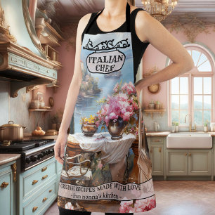Romantic Italian Coast Nonna Apron