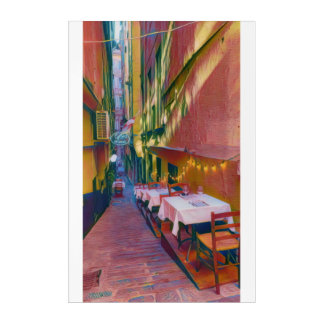 Romantic italian street 2 - Acrylic Wall Art