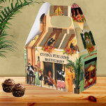 Romantic Italian Thank You Favor Box<br><div class="desc">Elegant favor box featuring a romantic Italian scene with a hotel and restaurant. Beautiful for any celebration in Italian or Mediterranean style or for a restaurant or bakery. Original fine art painting by ©Anne Vis.</div>