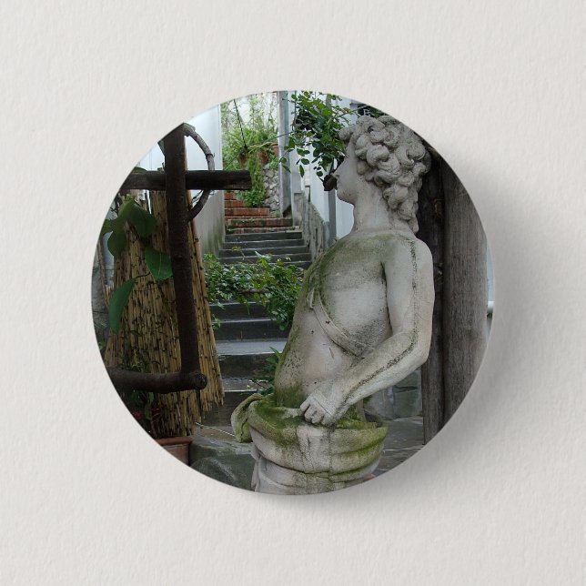Romantic Italy custom button (Front)