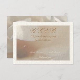 Romantic Ivory Magnolia 2 Wedding RSVP