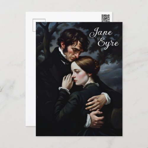 Romantic Jane Eyre and Edward Rochester Postcard