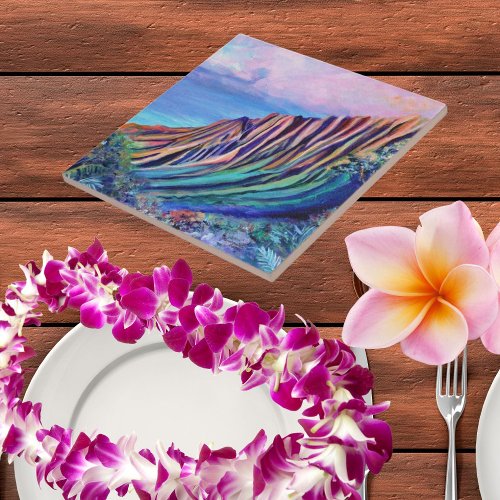 Romantic Kauai Kalalau Valley Ceramic Tile