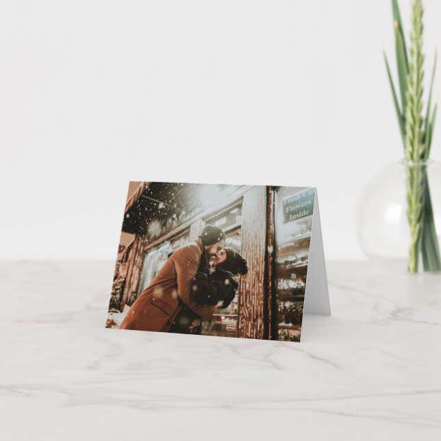 Romantic Kiss Greeting Card (Front)