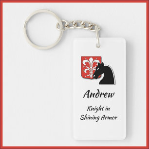 Romantic Knight in Shining Armor Keychain