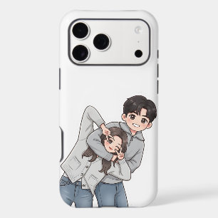 Romantic Korean Drama Sweet Couple Heart Gesture iPhone 17 Pro Max Case
