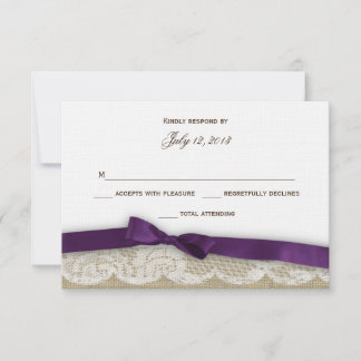 Romantic Lace and Dark Purple Response