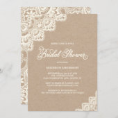 Romantic Lace | Bridal Shower Invitation (Front/Back)