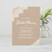 Romantic Lace | Bridal Shower Invitation (Standing Front)