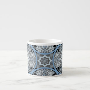 Romantic Lace: Bright Abstract Print. Espresso Cup