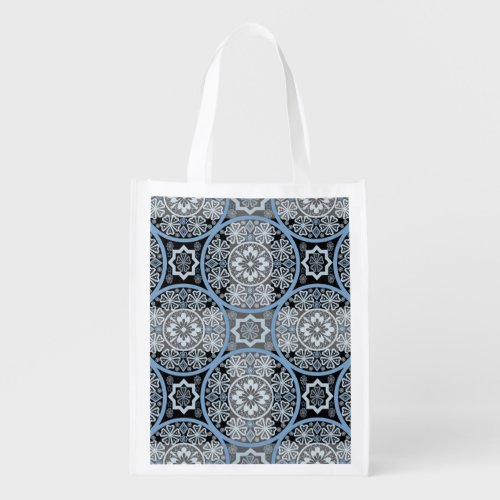 Romantic Lace Bright Abstract Print Grocery Bag