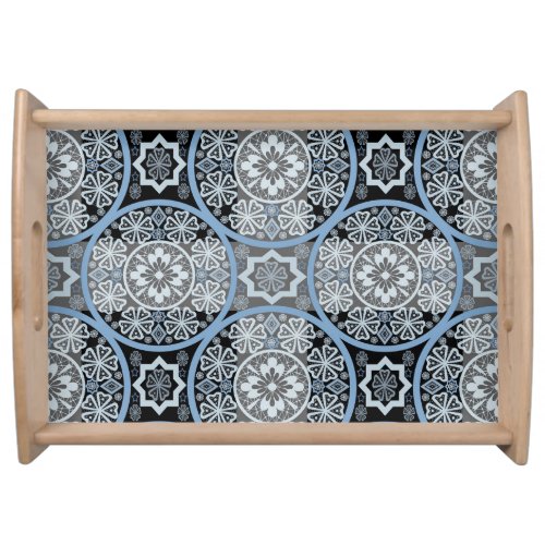 Romantic Lace Bright Abstract Print Serving Tray