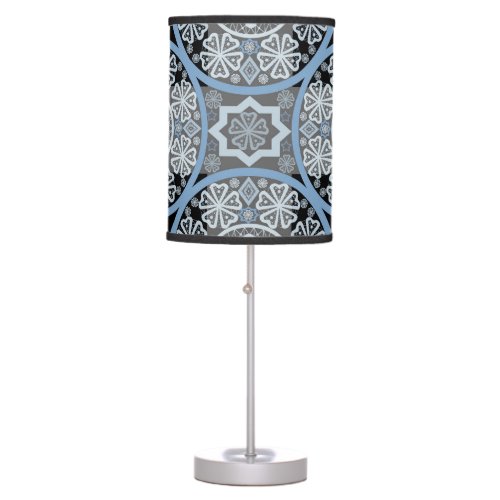 Romantic Lace Bright Abstract Print Table Lamp