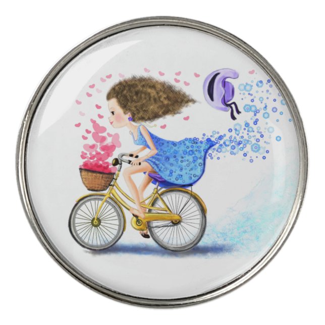 Romantic Lady Golf Ball Marker (Front)