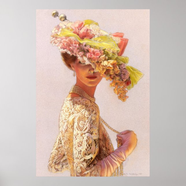 Romantic Lady Victorian Decor Poster (Front)