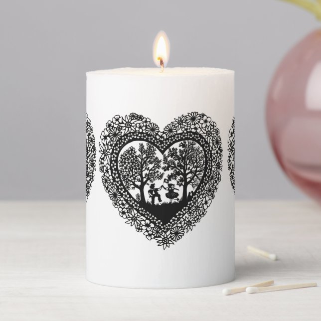 Romantic lamp pillar candle (In Situ)