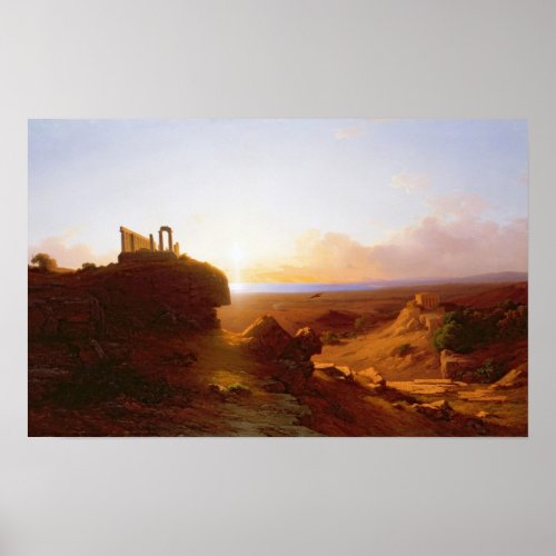 Romantic Landscape 1860 Poster