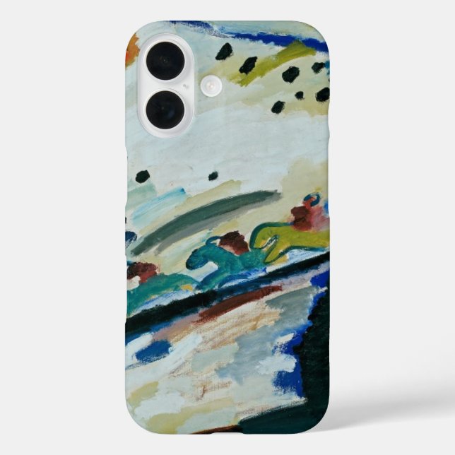 Romantic Landscape by Wassily Kandinsky Case-Mate iPhone Case (Back)