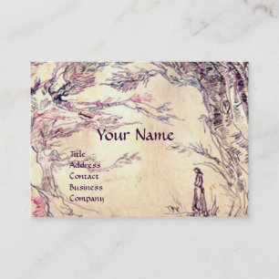 ROMANTIC LANDSCAPE, eggshell Business Card