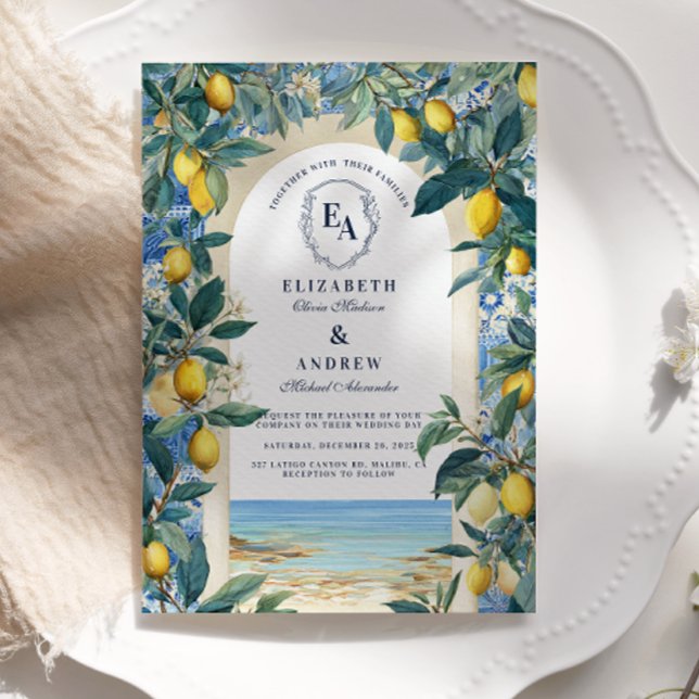Romantic Lemon Orchard Destination Invitation (Creator Uploaded)