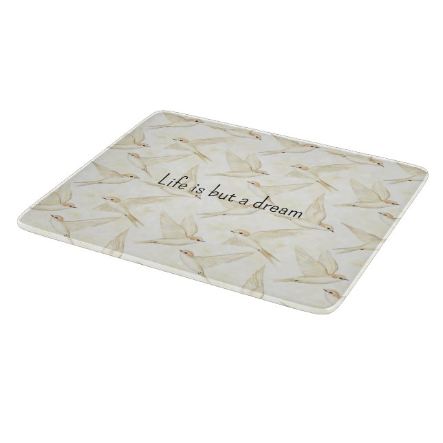 Romantic life is but a dream birds   cutting board (Corner)