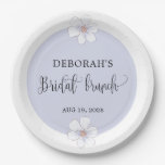 Romantic Lilac Floral Bridal Brunch Paper Plates