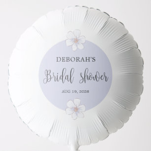 Romantic Lilac Floral Bridal Shower  Balloon