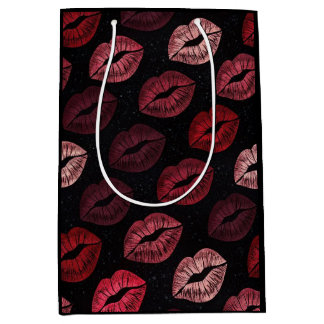 Romantic Lip Print Gift Bag