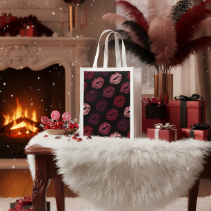 Romantic Lip Print Gift Bag