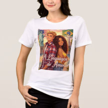 Romantic Literary T-Shirt The Language of Love